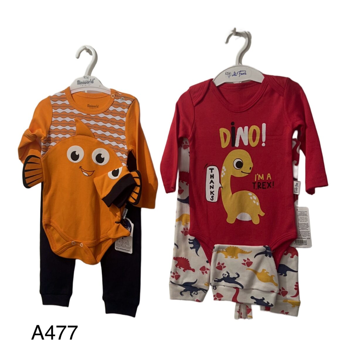 Σετ 2 Κορμάκια – 3 Τεμάχια