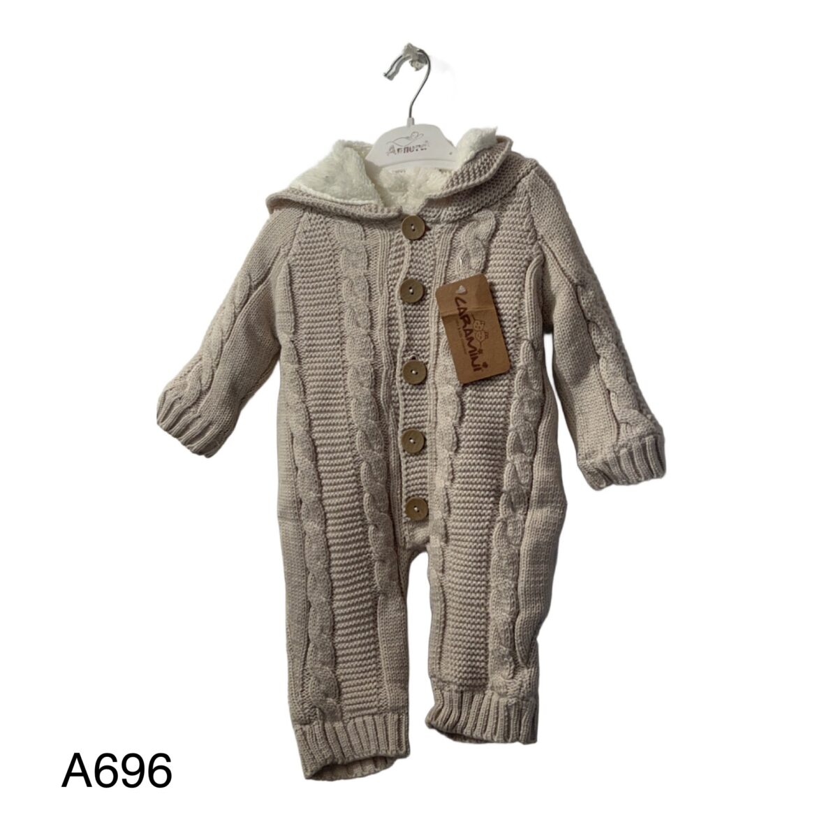 Πλεκτό Ολόσωμο με Γούνα