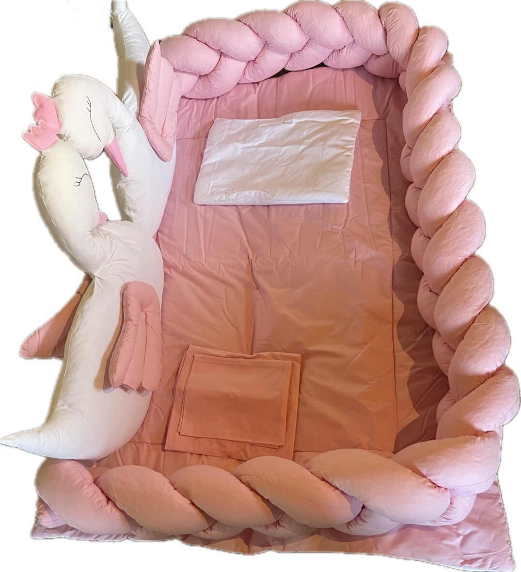 Σετ Πάντα Πλεξούδα & Μαξιλάρια – Προστατευτικό Κρεβατιού